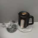 OFFACY Electric Kettle, Double Wall Glass Inner, Hot Water Boiler Heater Pot, 1.5-Liter, 1200 Watts for Fast Boiling, 53oz BPA Free, Glossy Black