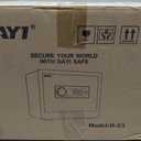 DAYI Safe Box, 0.8 Cubic Feet Home Safe with Fireproof Waterproof Bag, Security Safe Box for Money Cash Valuables, Digital Electronic Keypad, Dual Alarm System, Removable Shelf - D-25