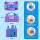 NuLink Balloon Pump Electric Portable Dual Nozzle Air Pump for Balloons Blower Pump Inflator for Decoration, Birthday Party [110V~120V, 600W, Purple]