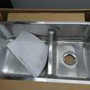 Elkay ELUHAQD32179 Lustertone Classic 40/60 Double Bowl Undermount Stainless Steel Sink with Aqua Divide, 36
