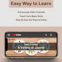 Bradove 3 Sets Leaves and Flowers Embroidery Kit for Beginners, Beginner Embroidery Kit for Adults, Learn to Embroider Kit Adult Beginner, Stitches Kit