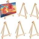 6 Pack 9 Inch Wood Easels, Easel Stand for Painting Canvases, Tripod, Kids Student Tabletop Easels for Painting, Art Craft Painting Easel Stand for Artist Adults Students