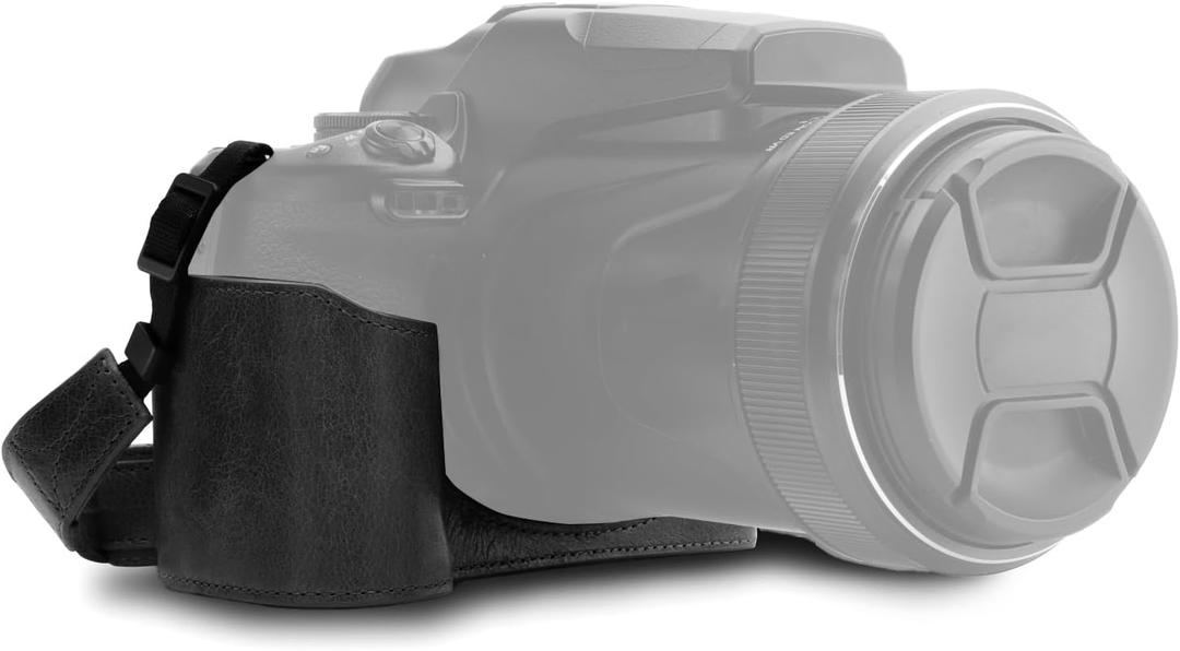 Megagear MG1535 Nikon D3500 Ever Ready Leather Camera Case and Strap