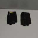 Wells Lamont Men's Fingerless Synthetic Leather Palm Work Gloves, Large (847L) (Large (Pack of 1))