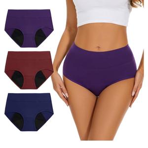 Incontinence Underwear for Women High Absorbency Period Panties Ladies Leakproof Protective Menstrual Postpartum Bladder Control Washable Cotton Briefs Multipack Plus Size xxl