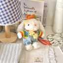 Bunny Ornament - Handmade Rainbow Bunny Ornaments, for Girls, Backpack Ornament and Home Decor.