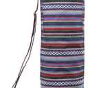 Canvas Yoga Mat Bag with Adjustable Strap & Pockets, Full-Zip Travel Gym Tote for Women & Men, Fits 1/4" & 1/3" Thick Mats, Lightweight Carrier for Yoga, Workout, Outdoor Use (Multicolor)