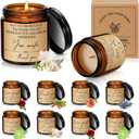 MTLEE 18 Pcs Thank You Gifts Candles Scented for Women Employee Appreciation Gifts Inspirational for Teacher Nurse Men Women Coworkers Graduation Mother's Day Friend Birthday Favors(Stylish)