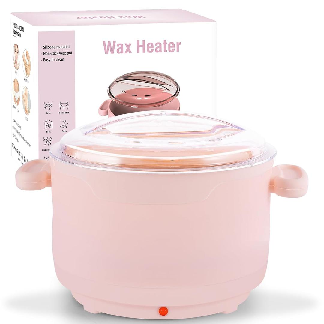 Wax Melter for Hair Removal, 16.9oz Portable Warmer, Mini Electric Heater Machine for Hard and Soft Wax Beads, Fast Heating for Home Gentle, Salon Wax Warmer for Leg Waxing, Body, Bikini, Eyebrow