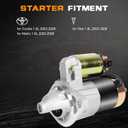 New Starter Compatible for Toyota for Matrix 1.8L 2003-2008 for Toyota for Corolla 1.8L 2003-2008, 0.6kW/12 Volt Starter 336-1768 17841