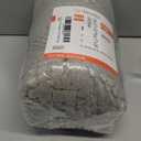 Non Slip Thick Shaggy Chenille Bathroom Rug Mat Set Extra Soft and Absorbent Striped Floor Rugs, 2 Piece, Machine-Washable (Dove)