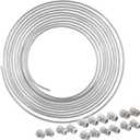 4LifetimeLines – 3/16" x 25' Stainless Steel Brake Line Kit | 316L Marine-Grade Tubing with 16 SAE Fittings | Corrosion & Rust Resistant | 15,310 PSI | Universal Fit for Cars & Trucks