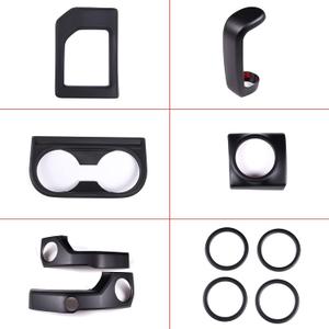 LLKUANG for Toyota Tundra 2014-2021 Console Air Outlet Cover Gear Shift Panel Cup Frame Car Accessories Interior Cover Trims ABS Decoration Kit-10Pcs(Not Fit for RHD)(Matte Black)