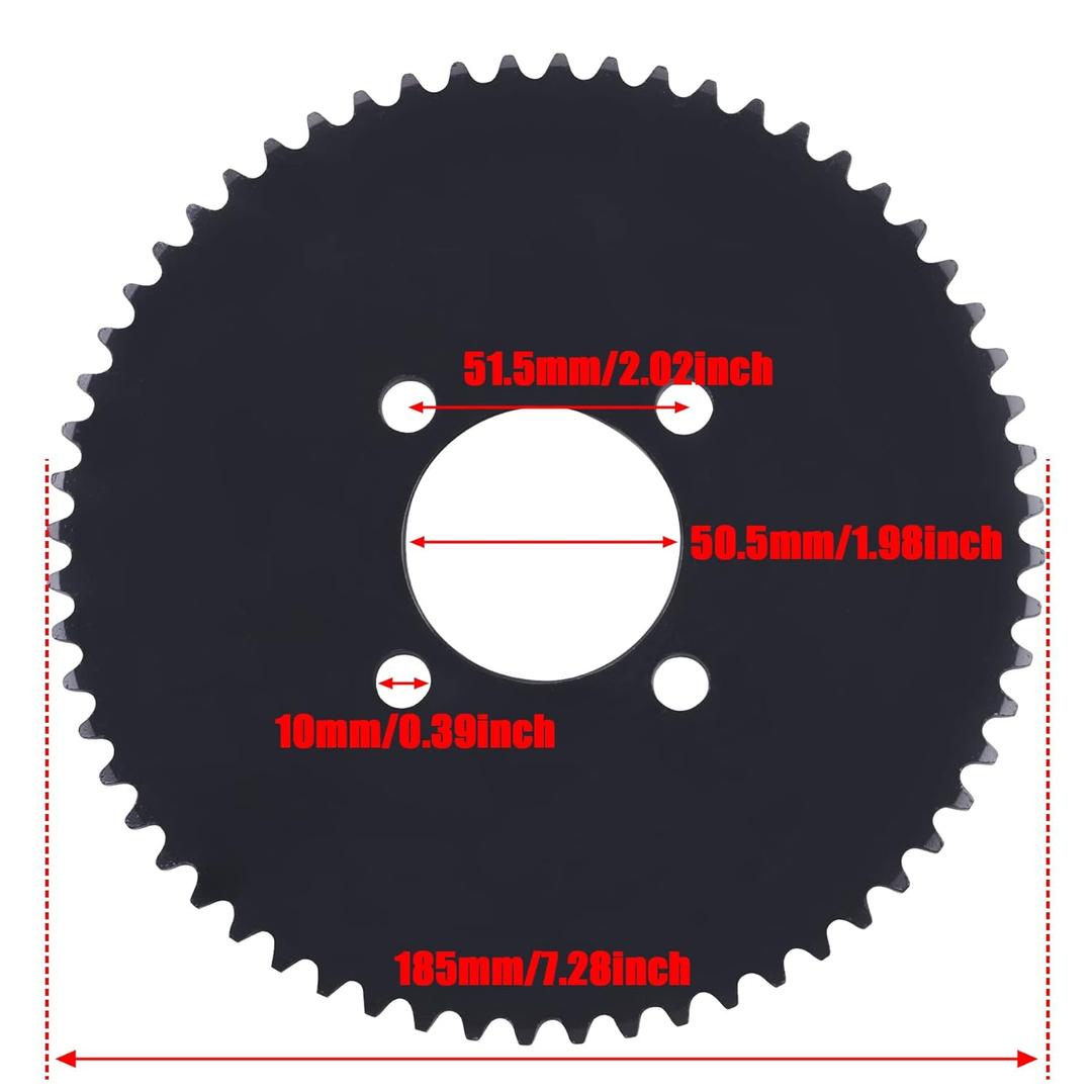 60 Tooth #35 Rear Sprocket Compatible with Mini Bike Go Kart Trike Predator 79cc 212cc 420cc ATV Quad