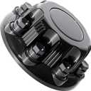 Chrome Wheel Center Caps - Compatible with Select 16-17 Inch Van & Truck, Replacement for 5079, 15039489, 15039488, 9597169, 9597170, Fits Chevy 8 Lug Center caps and 8 Lug Center caps Requirements (Black)