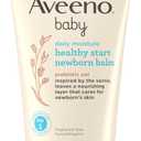 Aveeno Baby Healthy Start Nourishing Newborn Balm, Hypoallergenic Baby Skin Balm with Prebiotic Oat Leaves a Nourishing Layer to Care for Newborn Skin, Fragrance-Free, 5 oz