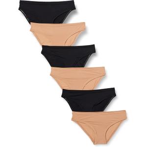 Amazon Essentials Women's Bikini Brief Underwear, Pack of 6, M