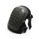 TSE Safety Heavy Duty Professional Knee Pads, Double Strap and Adjustable Clips Hex Pro Knee Pads for Work, Gel Cushion Premium Quality Kneeling Pads for Men and Women,Black Medium (Black)