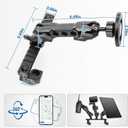 sukemichi Phone Mount for 2022 2023 2024 2025 2026 Chevrolet Silverado 1500/GMC Sierra 1500 2500 3500 HD Accessories,Dash Platform Phone Mount Magsafe Fit 13.4" Screen, Cell Phone Holder for NATO Rail