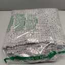 Grandaily Chenille Striped Bathroom Rugs 47x20, Extra Thick and Absorbent Bath Mats, Non-Slip Soft Plush Shaggy Shower Carpet, Machine Wash Dry, Bath Rug for Bathroom, Light Grey