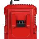 Rapid Battery Charger Station for Milwaukee M18 Charger Compatible with Milwaukee 18V Lithium Battery (Red)