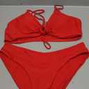 SherryDC Women's Cheeky V Cut Bikini Set Sexy 2 Piece Swimsuit String High Cut Bathing Suit (Large)