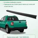 SCITOO 1pcs ABS Top Rear Tailgate Moulding Trim