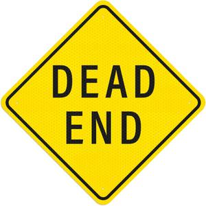 Dead End Sign 24 x 24 Inches Reflective Aluminum Traffic Road Sign
