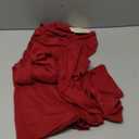 Zeagoo Women Tops 3/4 Sleeve Dressy Casual Plus Size Tunics to Wear with Leggings Swing Flare T-Shirt Loose Blouses (Small, Red)