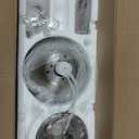 Amico Ceiling Fans with Lights, 42 inch Low Profile Ceiling Fan with Light and Remote Control, Flush Mount, Reversible, 3CCT, Dimmable, Noiseless, Nickel Ceiling Fan for Bedroom, Indoor/Outdoor Use