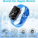 2 x 6 Pack Sport Bands Compatible with Apple Watch 38mm 44mm 40mm 41mm 42mm 45mm 49mm, Soft Silicone Waterproof Replacement Strap Wristbands for iWatch Series 8 7 6 5 4 3 2 1 SE Ultra Women Men