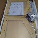 32" Wooden Hamster Cage, Chewproof Gerbil Cages and Habitats, Openable Top Roof Window with Silencing Pad, Guinea Pig Cage for Small Animals, Dwarf and Syrian Hamster, 32 x 16 x 16 Inches