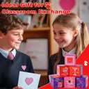 3 x 24 Pack Premium Valentine's Day Mini Cubes Set with Cards & Bags, 3x3x3 Puzzle Cubes (1.18 Inch) Heart-Themed Classroom Exchange Gifts, Valentines Gift, Bulk Party Favors, Goodie Bag Stuffers for Kids