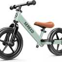 SEREED Toddler Balance Bike 2 Year Old, No Pedal Kids Bicycle Toys for 2-5 Years Old, Tool-Free Adjustment, Customize Plate with Stickers, Gift for 2-3 Boys Girls (Mint Green)