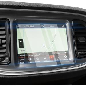 Karltys 2 Pack Screen Protector for 2015~2023 Dodge Challenger 8.4-Inch for Models SRT 392 Hellcat Uconnect [No Glare & Fingerprint] 9H Navigation Touchscreen Tempered Glass Saver (8.4-Inch Size)