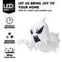 Joiedomi 4.5 FT Halloween Inflatable Scary Flying Ghost Broke Out from Window Inflatable with Build-in LED Blow Up Ghost for Halloween Party Indoor, Outdoor, Yard, Garden, Lawn Decoration