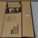 Veise Fingerprint Door Lock Set, Keyless Entry Door Lock, Front Handle Set, Electronic Keypad Deadbolt with Lever Handle, 2 Keys, Auto-Locking, One-time Codes, Easy to Install, Satin Nickel