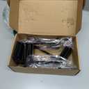 RGJ 6 Pack Christmas Fireplace Stocking and Garland Hanger, 2 in 1 Adjustable Mantle Garland Hanger, No Drill Stocking Holder Hanger for Mantle, Fits Mantles from 0.5" to 3.5" Thick