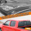 Roof Drip Molding Weatherstrip Compatible with 2005-2015 Toyota Tacoma Double Cab, Car Roof Moulding Trim Seal Kits Left & Right Side, OEM Replace# 75551-04062, 75551-04061, 75551-04060 (2Pcs/Set)