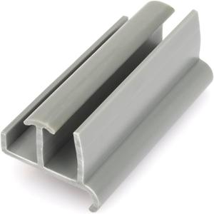 Sliding Shower Door Bottom Guide for Glass Sliding Doors, 3" Long x 1-3/8" Wide Shower Door Guide, Grey Shower Door Parts Bottom Guide, 1 Pack (Gray)