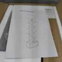 Evermagin 6 Tier Tree Bookshelf with Light, Narrow Bookcase Tower, Tall Floor Standing Book Shelf Organizer with Storage Cabinet for Living Room, Bedroom and Home Office, Black