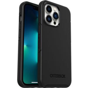 OtterBox iPhone 13 Pro Max & iPhone 12 Pro Max Symmetry Series Case - Black, Ultra-Sleek, Wireless Charging Compatible, Raised Edges Protect Camera & Screen