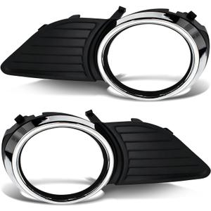 Munirater 2-pack Front Bumper Fog Light Cover Grilles Replacement for Sienna Base LE XLE 2011-2015 Driver and Passenger Side 52040-08010, 52030-08010