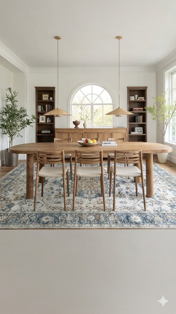 Vintage Hallway Rug For Dinning Room 3×8