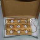 XXXFLOWER Wall Hanging Propagation Station with Wooden Stand Glass Test Tubes Tiered Planters Wall Terrarium for Home Office Plant Hanger Flower Vases Wall Decor Hydroponic Cuttings (9 Tube Vases) (Brown)