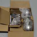 BESTTEN Keyed Same Exterior Door Knob and Single Cylinder Deadbolt Combo Set, Keyed Alike Entry Door Knobs with Lock and Keys for Entrance and Front Door, Satin Nickel