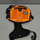 Tactical Dog Harness for Small and Medium Breeds, Heavy Duty Dog Harness with ID Card, Reflective Hiking Harness for Training Easy Control Dog Vest with Handle (Orange), 