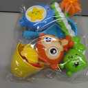 Bath Toys for Toddlers Age 1 2 3 Year Old Girl Boy, Preschool New Born Baby Bathtub Water Toys, Durable Interactive Multicolored Infant Toy, Lovely Monkey Caterpillar, 2 Strong Suction Cups