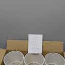 Wellmet Small Lamp Shades,ONLY for Candle Bulbs,Clip-on Drum Mini Lampshades,Set of 6, 5.5"x 5.5"x5",Cream White