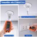 Dreyoo Circuit Breaker Finder Adapter Accessory Kit, Circuit Breaker Leads Tester with Clips, Light Socket, 3-2 Prong Grounding Outlet Adapter and Carrying Case Compatible with ET300 ET310 (Upgrade)